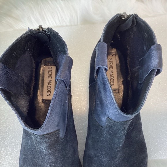 STEVE MADDEN MIDNITE TWO TONE WESTERN ANKLE BOOTS SZ 7.5 - Picture 8 of 13